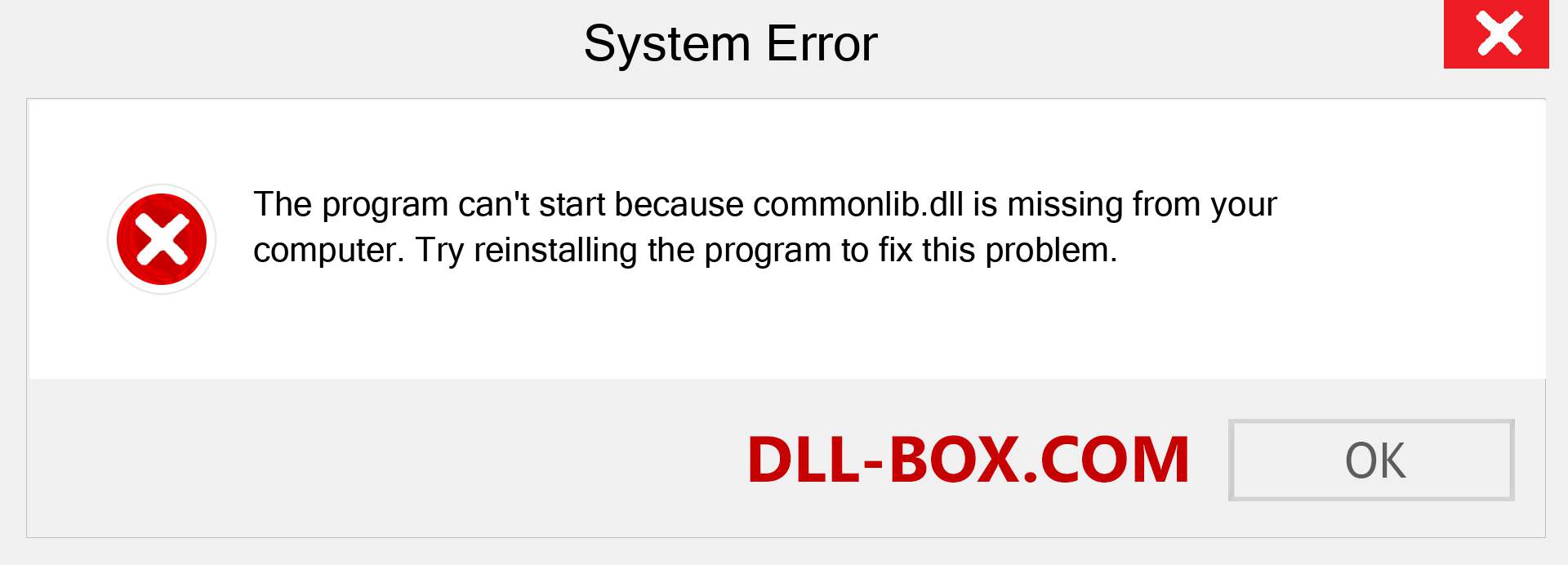  commonlib.dll file is missing?. Download for Windows 7, 8, 10 - Fix  commonlib dll Missing Error on Windows, photos, images